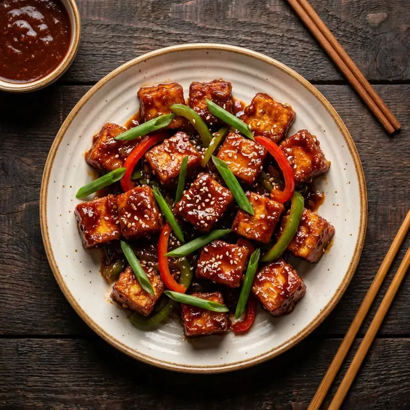 An Indo-Chinese classic. Crispy paneer tossed in a spicy and tangy chili sauce.